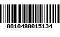 Código de Barras 0818490015134