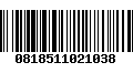 Código de Barras 0818511021038