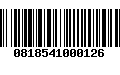 Código de Barras 0818541000126