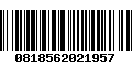 Código de Barras 0818562021957