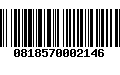 Código de Barras 0818570002146