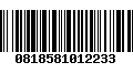 Código de Barras 0818581012233