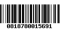 Código de Barras 0818780015691