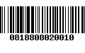 Código de Barras 0818808020010