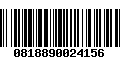 Código de Barras 0818890024156