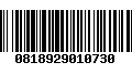 Código de Barras 0818929010730