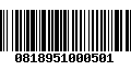 Código de Barras 0818951000501