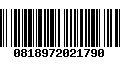 Código de Barras 0818972021790