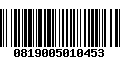 Código de Barras 0819005010453