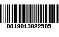 Código de Barras 0819013022585