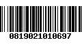 Código de Barras 0819021010697