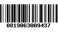 Código de Barras 0819063009437