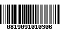 Código de Barras 0819091010306