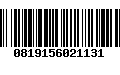 Código de Barras 0819156021131