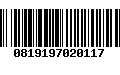 Código de Barras 0819197020117