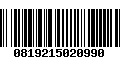 Código de Barras 0819215020990