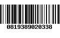 Código de Barras 0819389020338