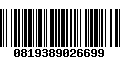 Código de Barras 0819389026699
