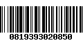 Código de Barras 0819393020850