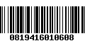 Código de Barras 0819416010608