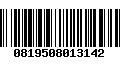 Código de Barras 0819508013142