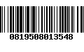 Código de Barras 0819508013548