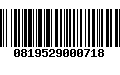 Código de Barras 0819529000718