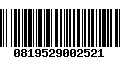 Código de Barras 0819529002521