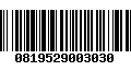 Código de Barras 0819529003030