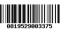 Código de Barras 0819529003375