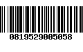 Código de Barras 0819529005058