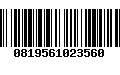 Código de Barras 0819561023560