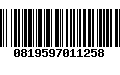 Código de Barras 0819597011258