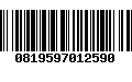 Código de Barras 0819597012590