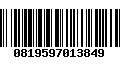 Código de Barras 0819597013849