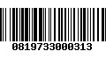 Código de Barras 0819733000313