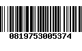 Código de Barras 0819753005374