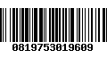 Código de Barras 0819753019609