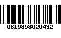 Código de Barras 0819858020432