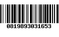 Código de Barras 0819893031653