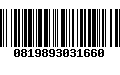 Código de Barras 0819893031660