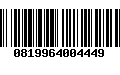 Código de Barras 0819964004449