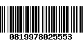 Código de Barras 0819978025553