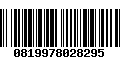 Código de Barras 0819978028295