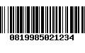 Código de Barras 0819985021234