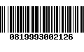 Código de Barras 0819993002126