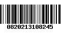 Código de Barras 0820213108245