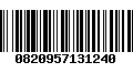 Código de Barras 0820957131240