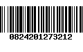 Código de Barras 0824201273212