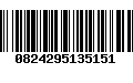 Código de Barras 0824295135151